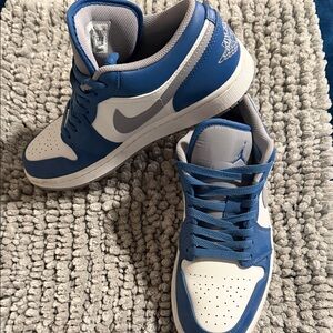 Nike Blue and White Athletic Shoes